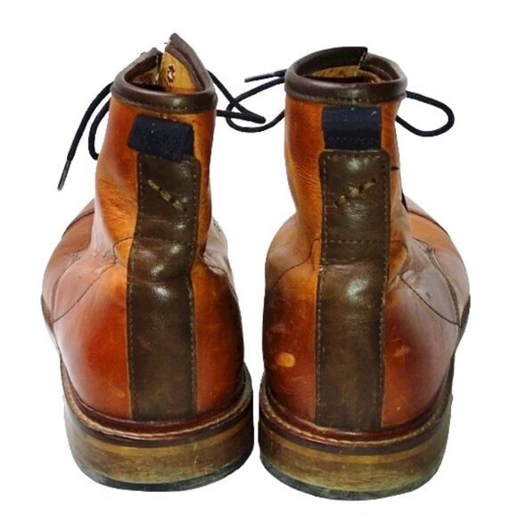 Shoe The Bear Copenhagen Curtis Boots Men's Brown Leather Lace-up Size Eu42 - Picture 6 of 9